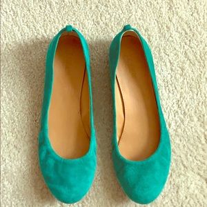Suede Anya J. Crew Flats